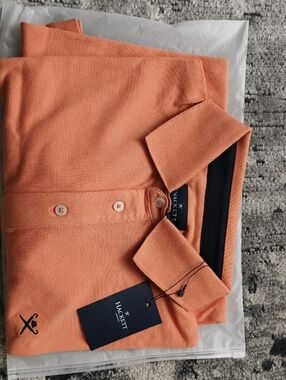 Hackett Men's Polo in Coral